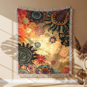 Bohemian Sun Woven Blanket