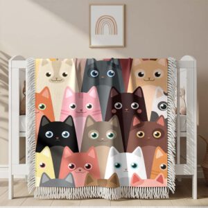 Alternative view of Cute Cats Woven Blanket