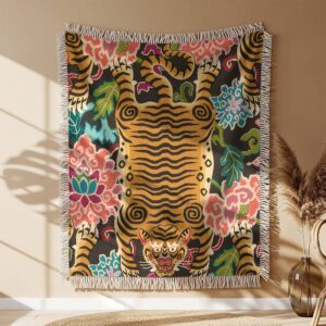 Tiger Trippy 2 Woven Blanket