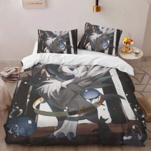 Alternative view of Absol Pokemon 10 Duvet Cover