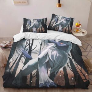 Alternative view of Absol Pokemon 12 Duvet Cover