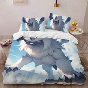 Alternative view of Absol Pokemon 9 Duvet Cover