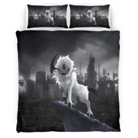 Absol Pokemon in Apocalypse Duvet Cover