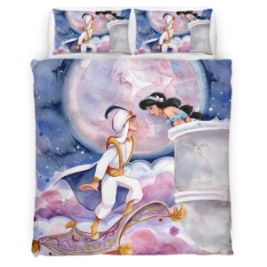 Aladdin And Jasmin Princess Disney 02 Duvet Cover