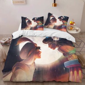 Alternative view of Aladdin And Jasmin Princess Disney Duvet Cover