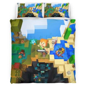 Alex in Minecraft world Duvet Cover