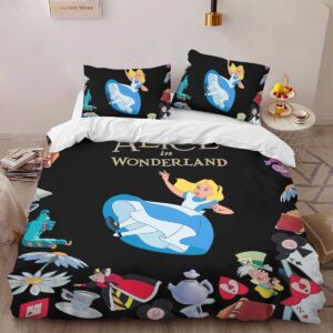 Alternative view of Alice in Wonderland 02 Duvet Cover