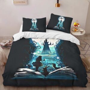Alternative view of Alice in Wonderland 03 Duvet Cover