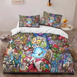 Alternative view of Alice in Wonderland 04 Duvet Cover