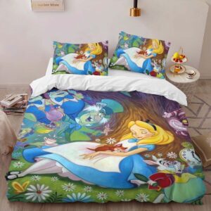 Alternative view of Alice in Wonderland 06 Duvet Cover