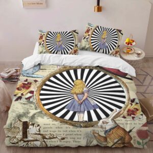 Alternative view of Alice in Wonderland 08 Duvet Cover