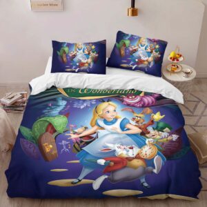 Alternative view of Alice in Wonderland 09 Duvet Cover