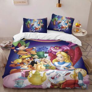 Alternative view of Alice in Wonderland 10 Duvet Cover