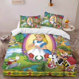 Alternative view of Alice in Wonderland 11 Duvet Cover