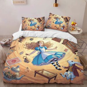Alternative view of Alice in Wonderland 13 Duvet Cover
