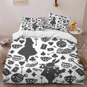 Alternative view of Alice in Wonderland 15 Duvet Cover