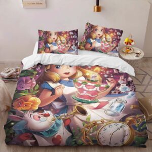 Alternative view of Alice in Wonderland 18 Duvet Cover