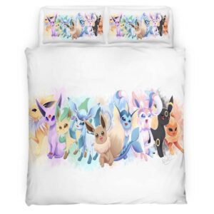 All Eevee Evolutions Pokemon 1001 Duvet Cover
