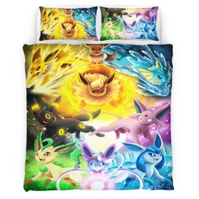 All Eevee Evolutions Pokemon 1004 Duvet Cover
