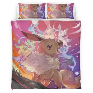All Eevee Evolutions Pokemon 1008 Duvet Cover