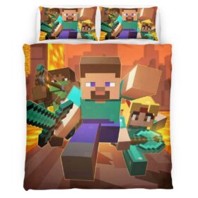 All Minecraft Characters 02 Duvet Cover
