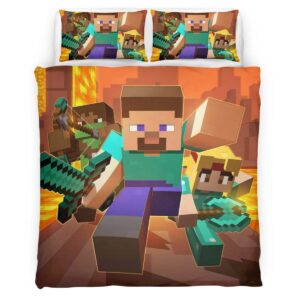 All Minecraft Characters 02 Duvet Cover