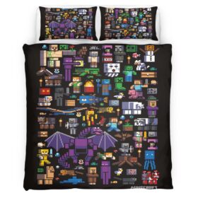 All Minecraft Characters Duvet Cover