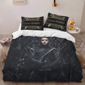 Alternative view of Arya Stark Game of Thrones Stark House Duvet Cover