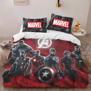 Alternative view of Avengers Marvel 09 Duvet Cover