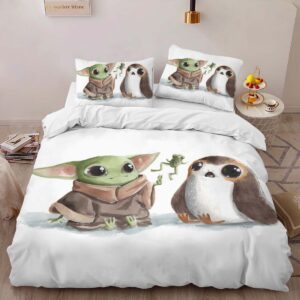 Alternative view of Baby Yoda Adorable Duvet Cover