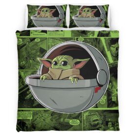 Baby Yoda Grogu Star Wars The Mandalorian Duvet Cover