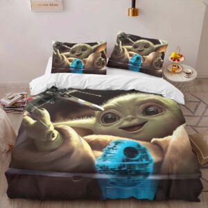 Alternative view of Baby Yoda Star Wars 4 Duvet Cover