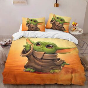 Alternative view of Baby Yoda Star Wars 5 Duvet Cover