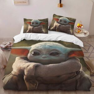 Alternative view of Baby Yoda Star Wars 6 Duvet Cover