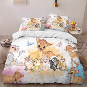 Alternative view of Bambi and Friends 04 Duvet Cover