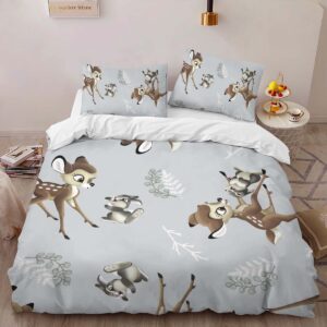 Alternative view of Bambi and Thumper 06 Duvet Cover