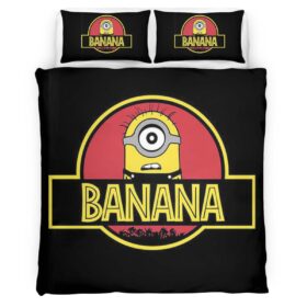 Banana Minions Jurassic Park Duvet Cover