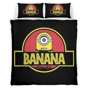 Banana Minions Jurassic Park Duvet Cover