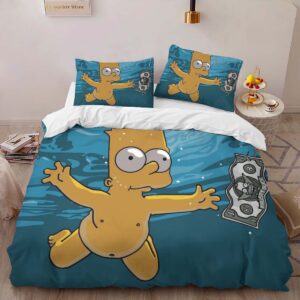 Alternative view of Bart Simpson Duvet Cover