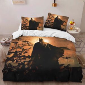 Alternative view of Batman Begins Duvet Cover