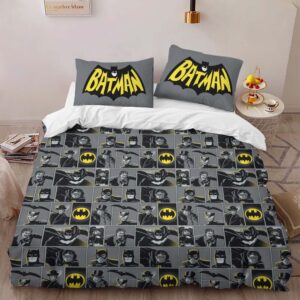 Alternative view of Batman DC Comic Characters Duvet Cover