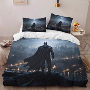 Alternative view of Batman Gotham City Duvet Cover