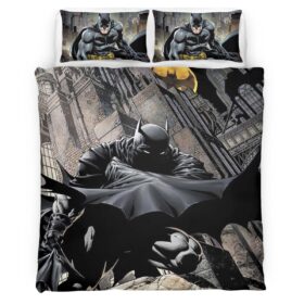 Batman Hero in dark night 02 Duvet Cover