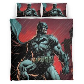 Batman Hero in dark night 03 Duvet Cover