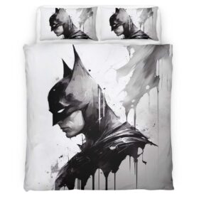 Batman Hero in dark night 04 Duvet Cover