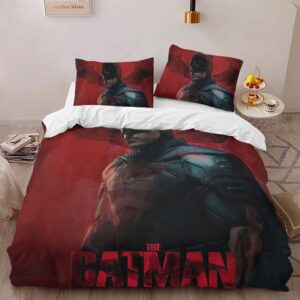 Alternative view of Batman Hero in dark night 5 Duvet Cover