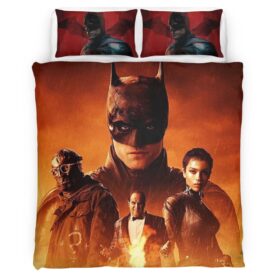 Batman Hero in dark night 6 Duvet Cover