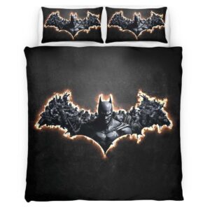 Batman and the villain Duvet Cover