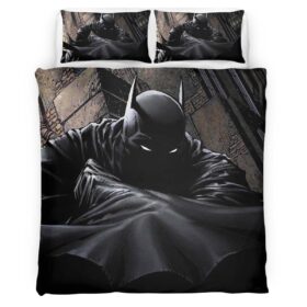 Batman in the Building Duvet Cover