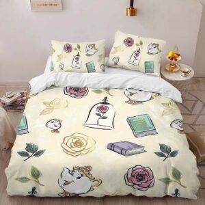 Alternative view of Bella Beauty and the Beast 28 Duvet Cover